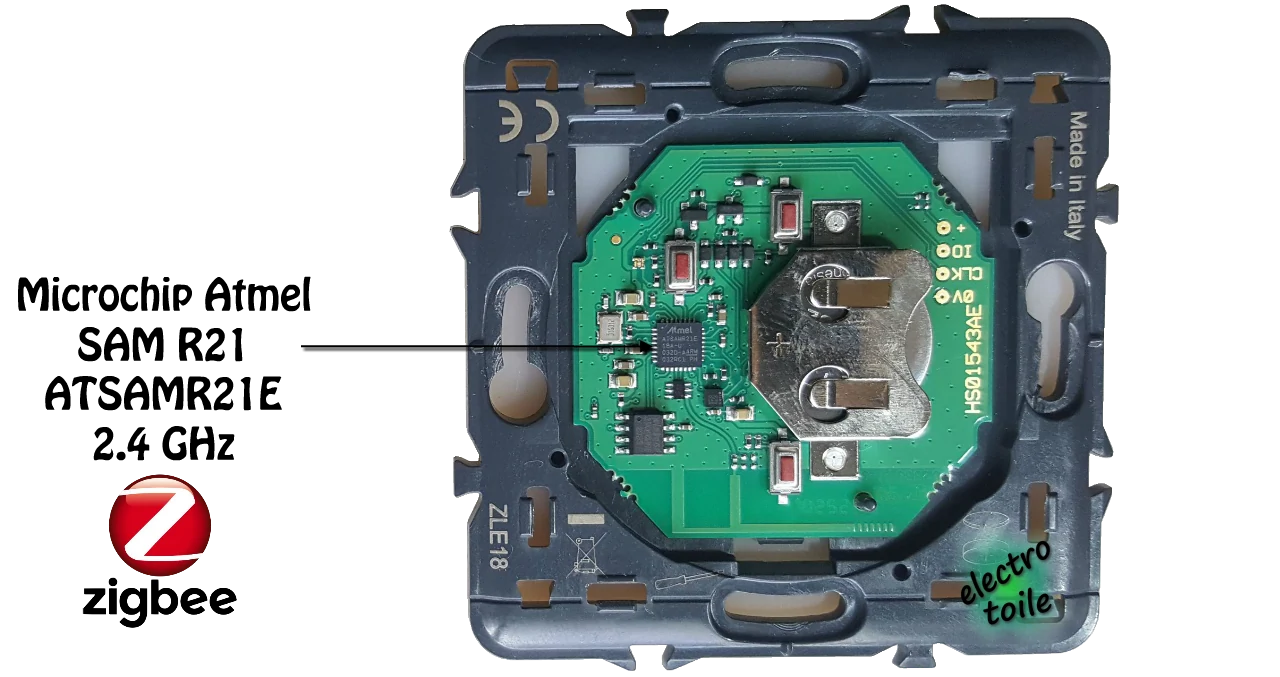 microchip atmel ATSAMR21E émetteur récepteur Zigbee 2,4GHz